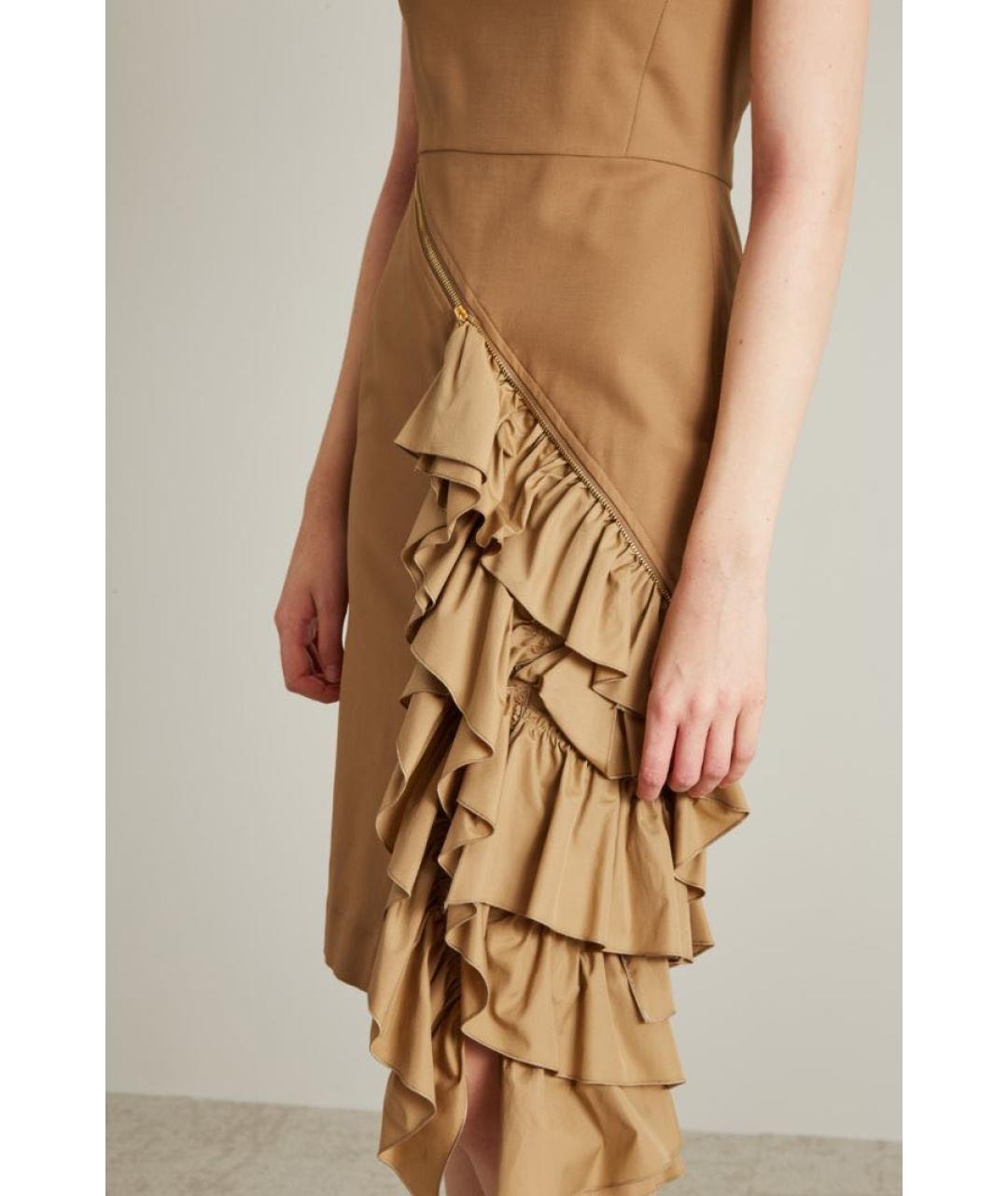 MAX MARA Бежевое коктейльное платье, фото 4