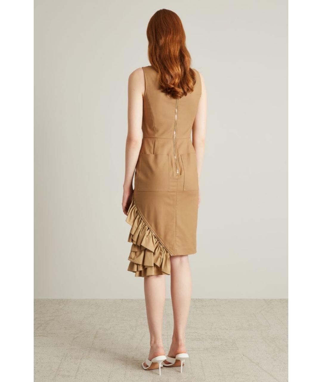 MAX MARA Бежевое коктейльное платье, фото 5