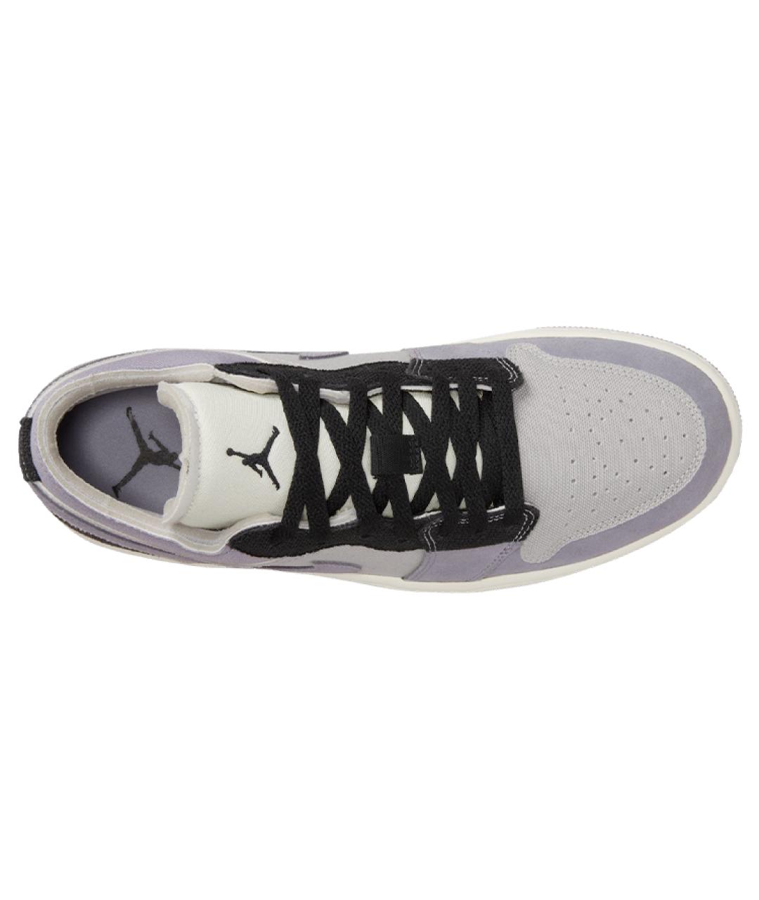 JORDAN Фиолетовые замшевые высокие кроссовки / кеды, фото 3