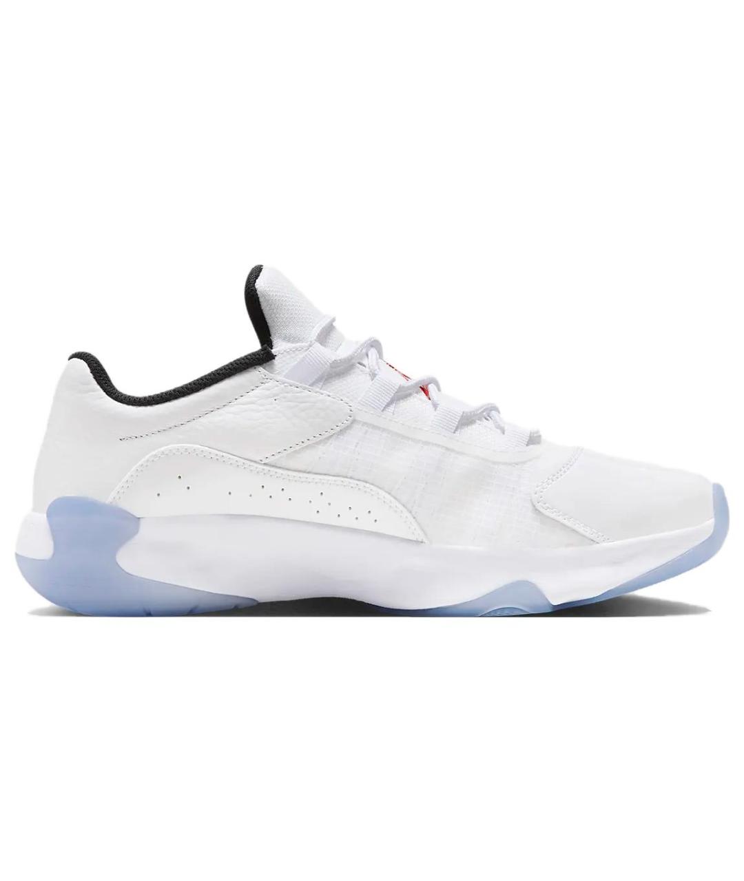 JORDAN Белые кожаные высокие кроссовки / кеды, фото 1