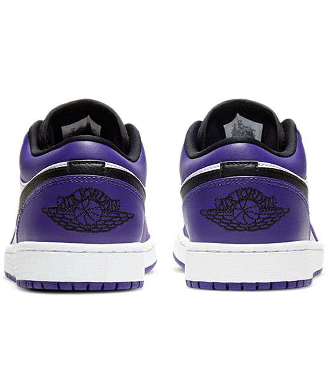 JORDAN Фиолетовые кожаные высокие кроссовки / кеды, фото 5