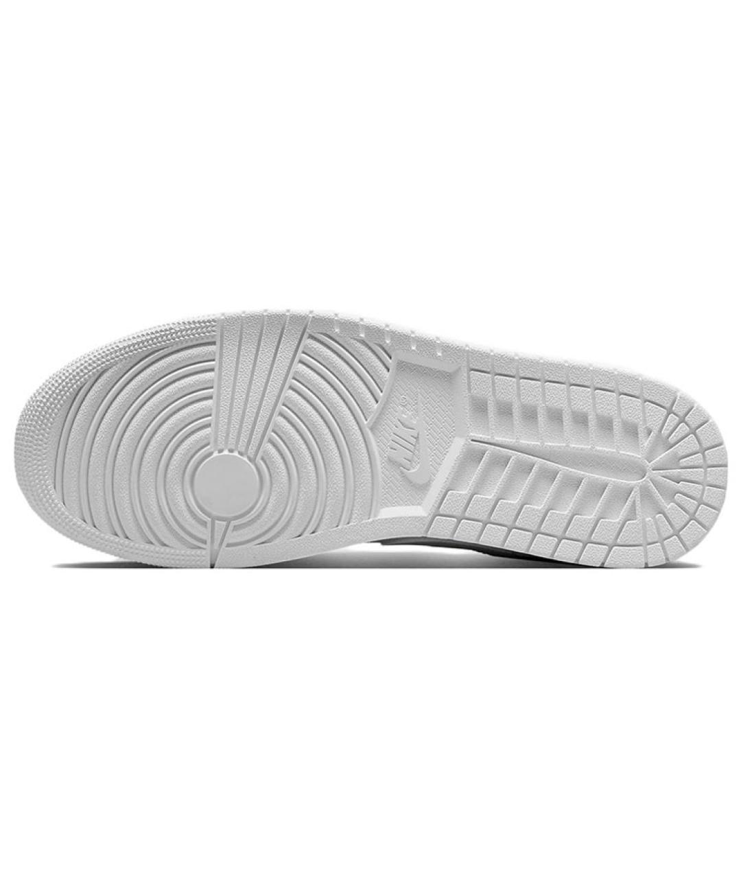 JORDAN Белые кожаные высокие кроссовки / кеды, фото 5