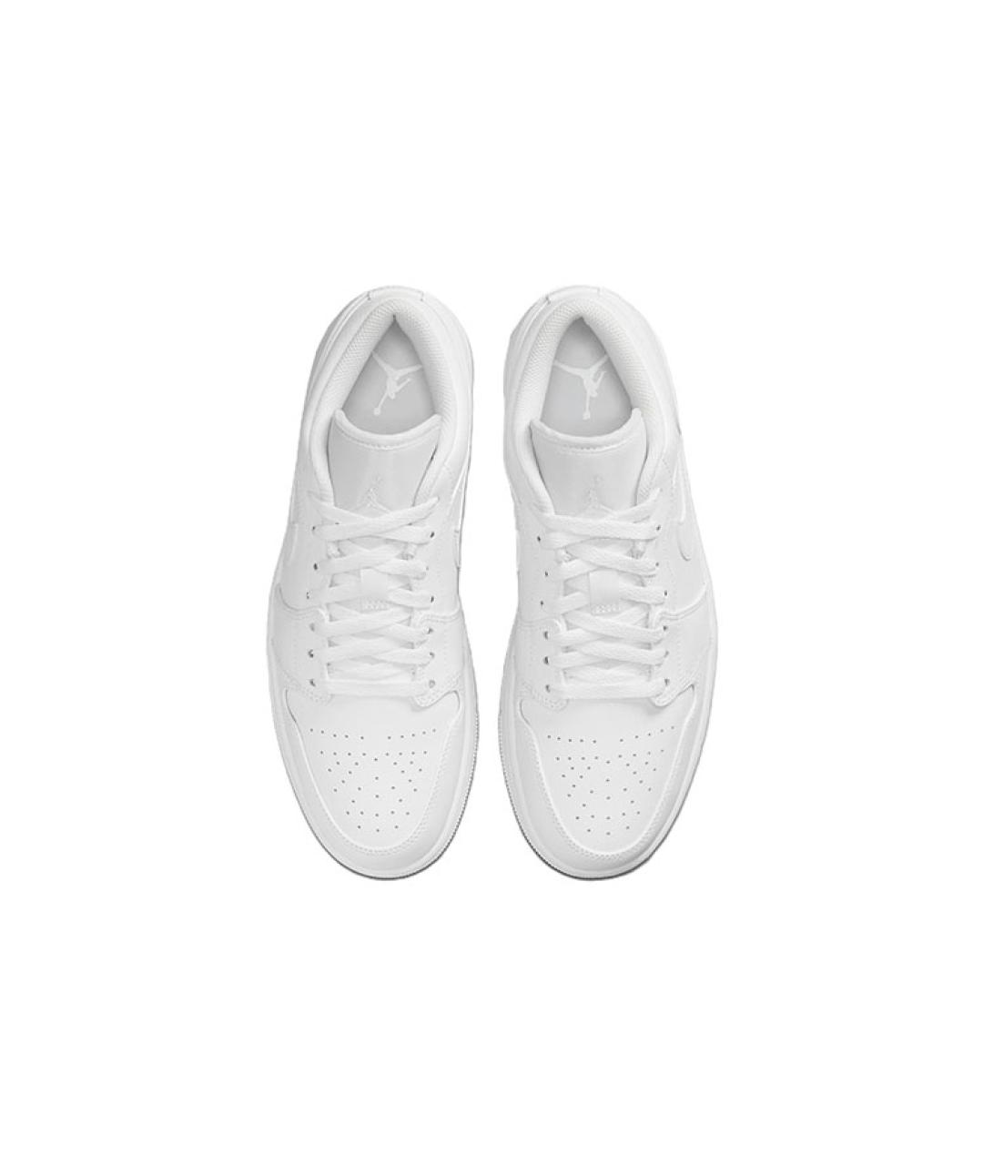 JORDAN Белые кожаные высокие кроссовки / кеды, фото 4