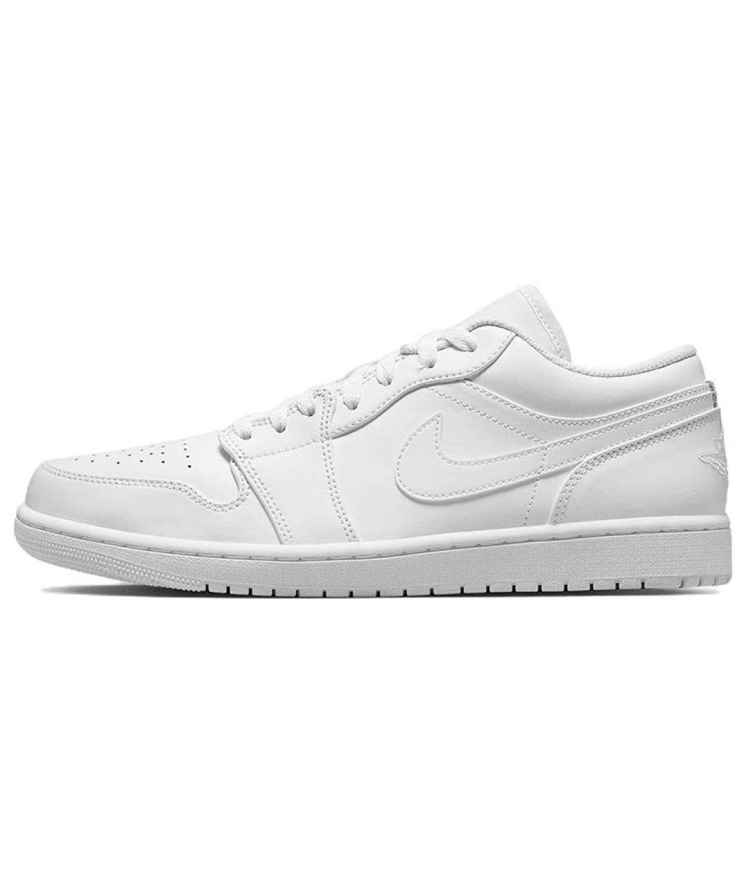 JORDAN Белые кожаные высокие кроссовки / кеды, фото 2