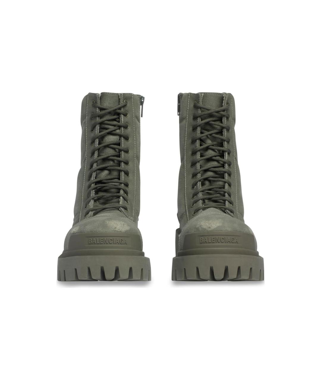 BALENCIAGA Салатовые высокие ботинки, фото 5