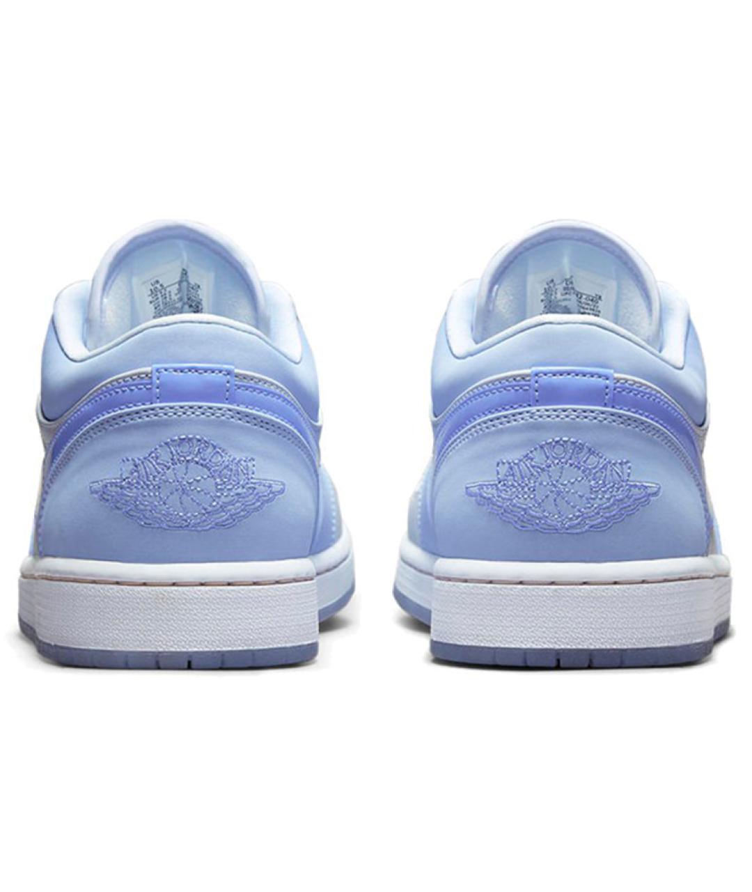 JORDAN Голубые кожаные высокие кроссовки / кеды, фото 5