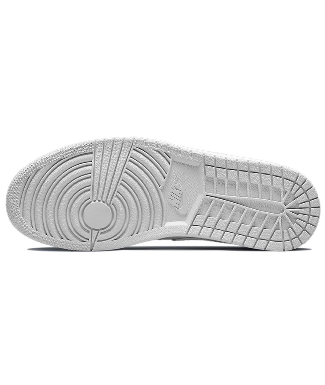 JORDAN Белые кожаные высокие кроссовки / кеды, фото 6