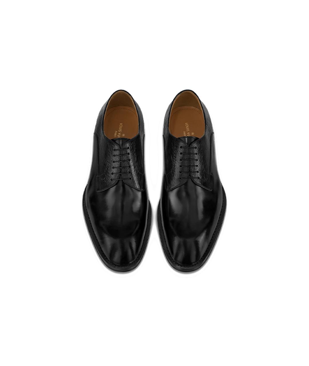 LOUIS VUITTON Черные кожаные туфли, фото 3