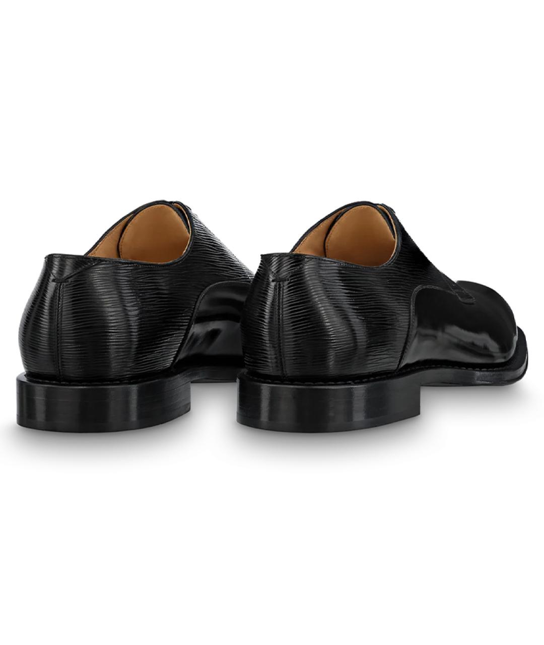 LOUIS VUITTON Черные кожаные туфли, фото 4