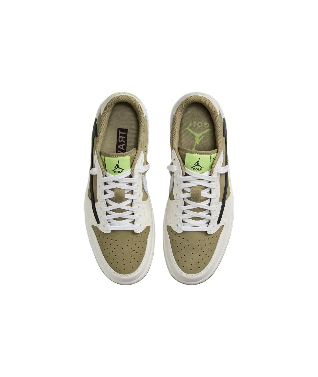 JORDAN Салатовые нубуковые кроссовки, фото 4