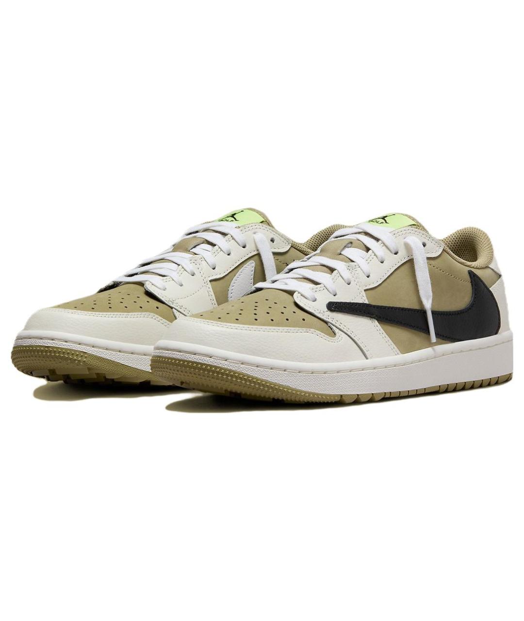 JORDAN Салатовые нубуковые кроссовки, фото 3