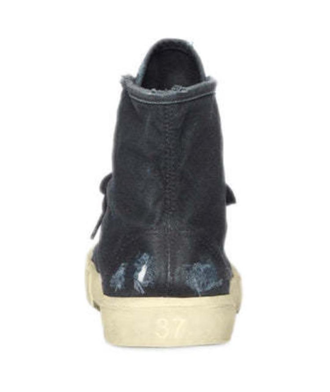 BALENCIAGA Черные текстильные высокие кроссовки / кеды, фото 4