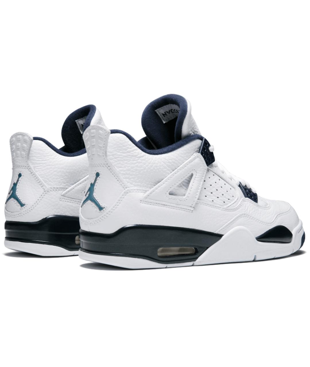 JORDAN Белые кожаные высокие кроссовки / кеды, фото 5