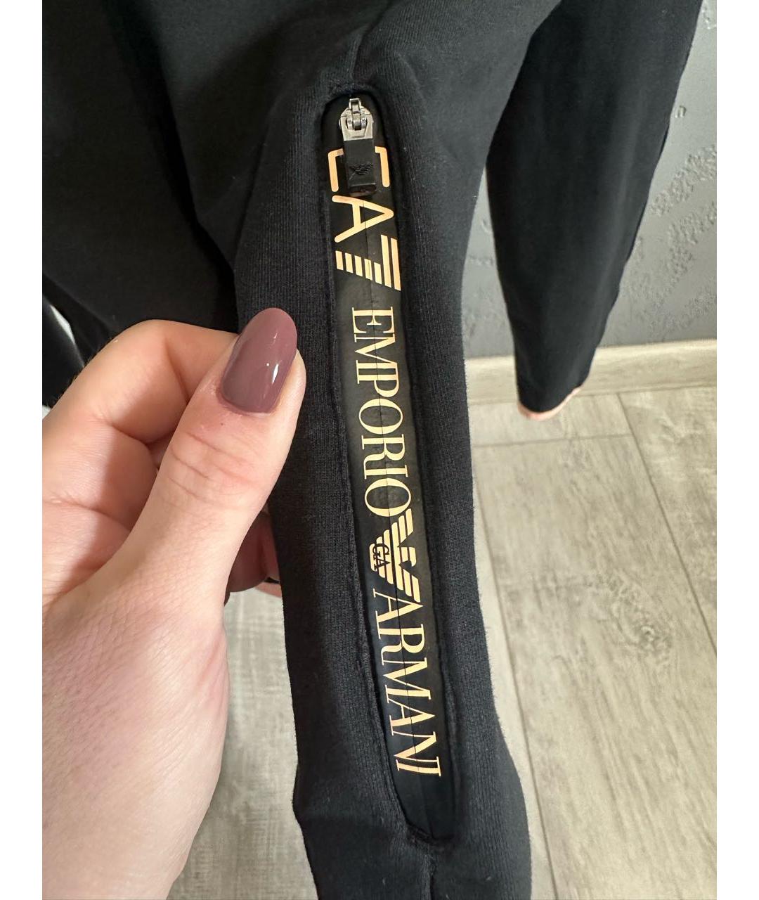 EMPORIO ARMANI Черный хлопковый спортивные костюмы, фото 5