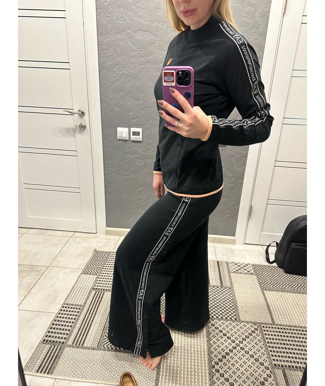 EMPORIO ARMANI Черный хлопковый спортивные костюмы, фото 3