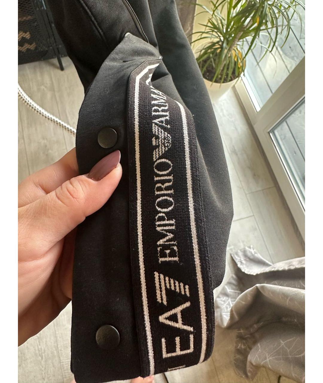 EMPORIO ARMANI Черный хлопковый спортивные костюмы, фото 6