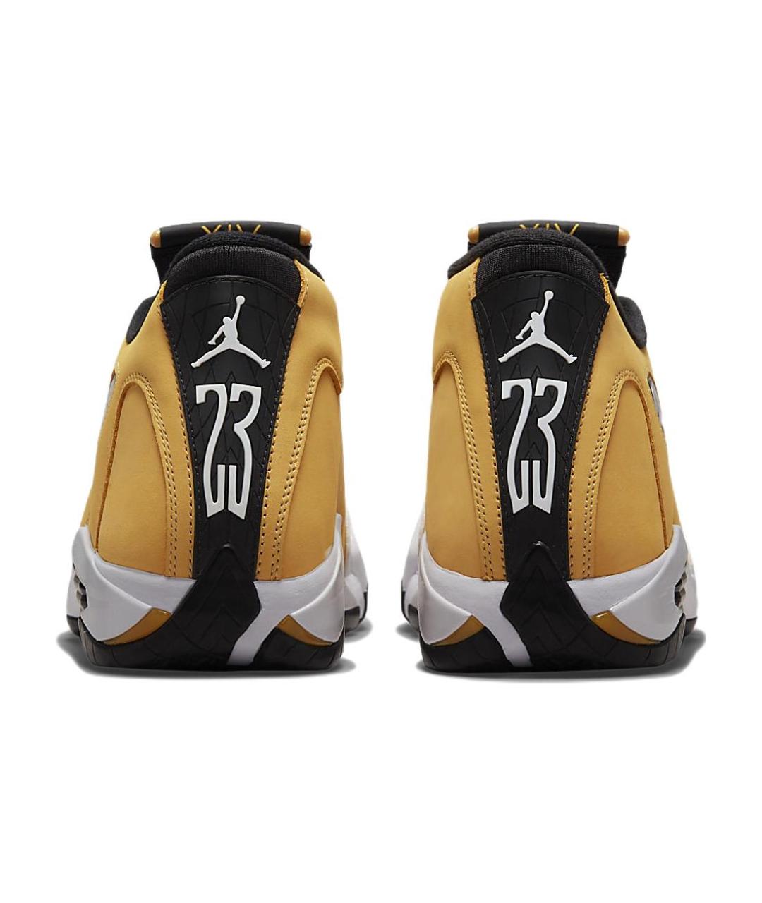 JORDAN Желтые нубуковые высокие кроссовки / кеды, фото 4
