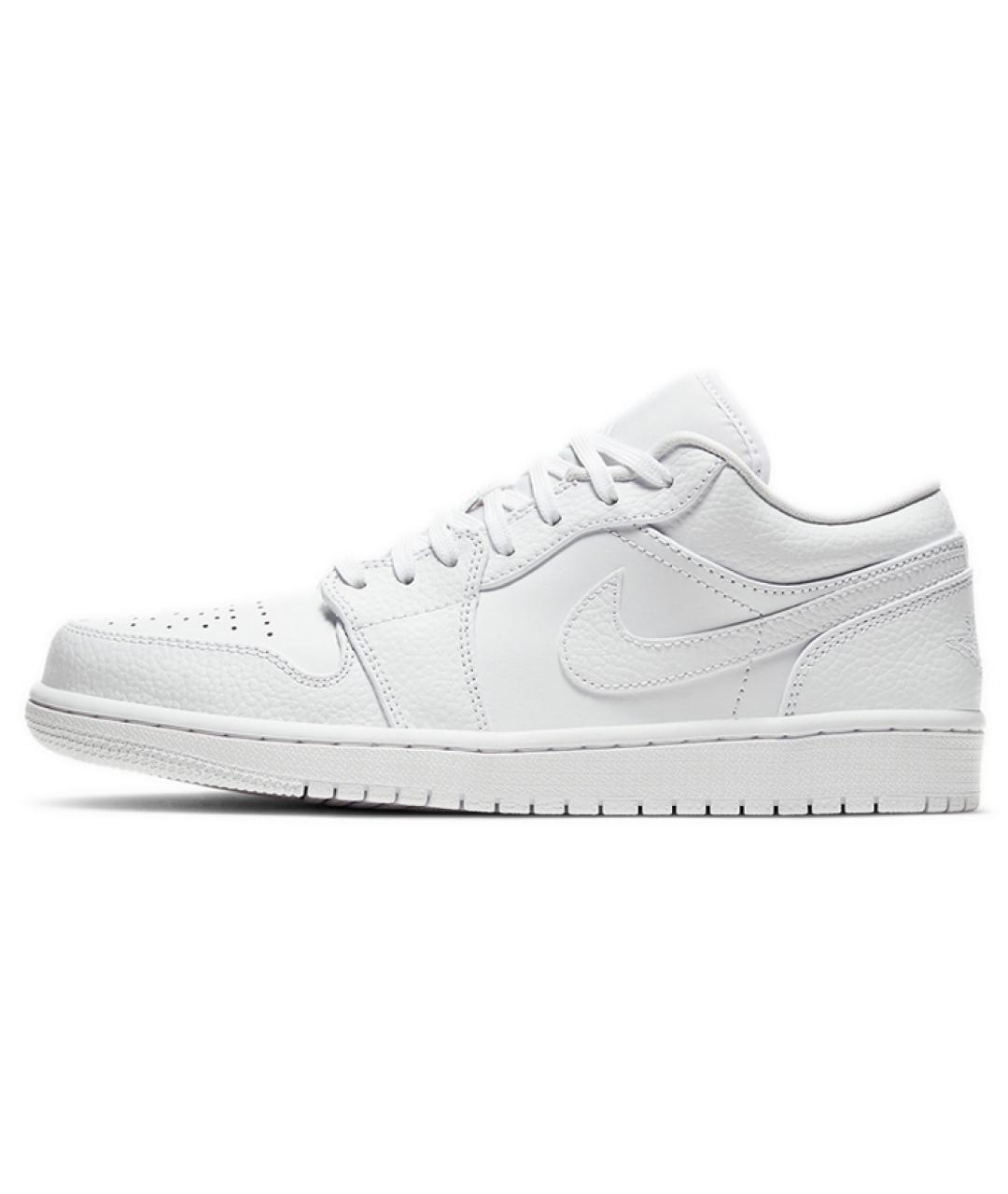 JORDAN Белые кожаные высокие кроссовки / кеды, фото 2