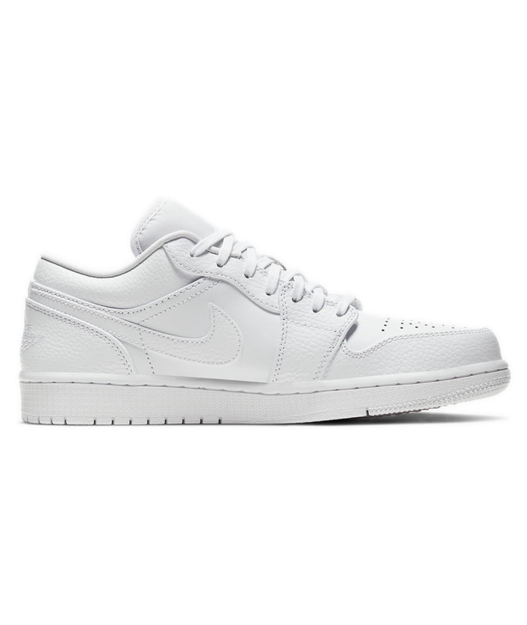 JORDAN Белые кожаные высокие кроссовки / кеды, фото 1