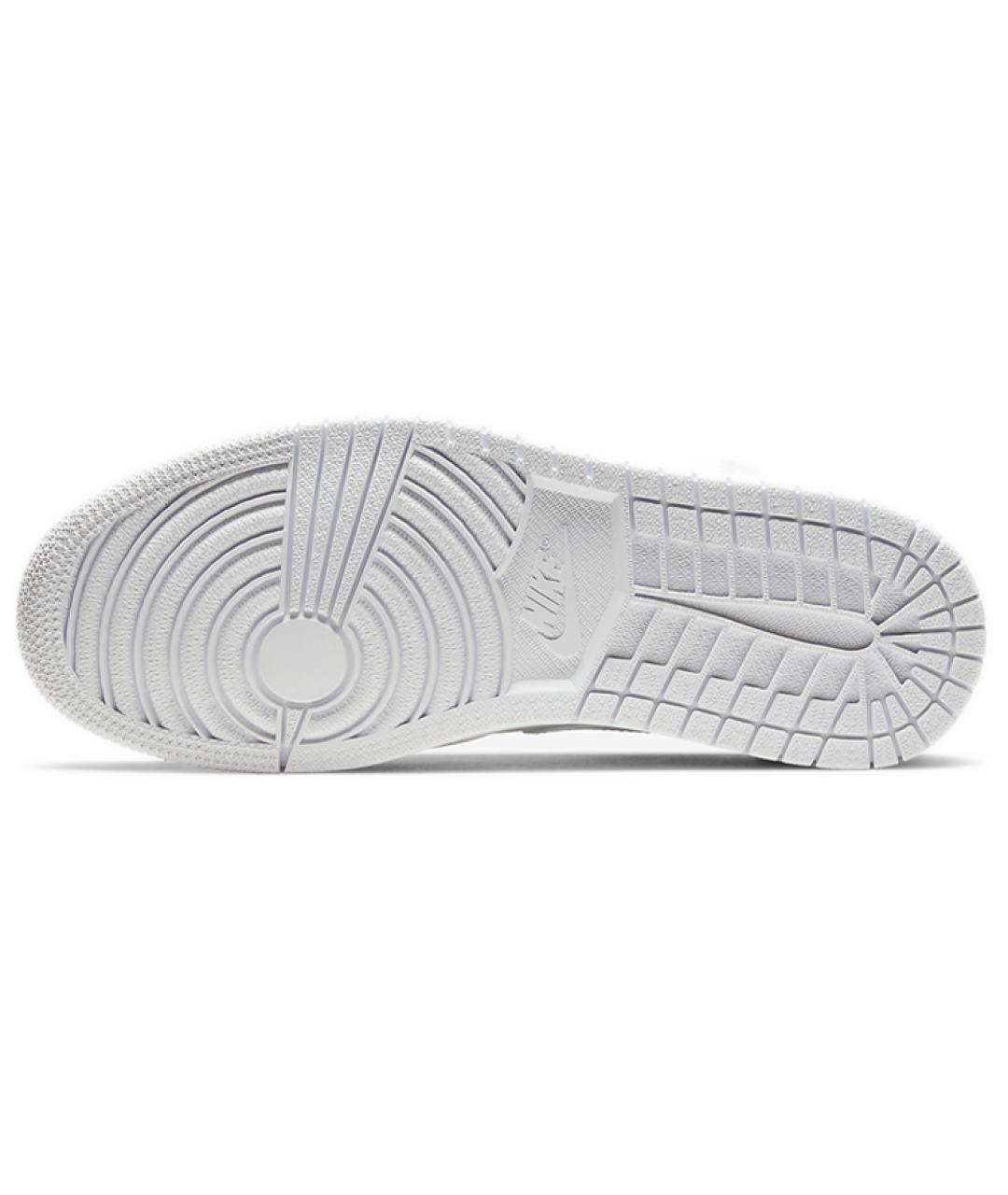 JORDAN Белые кожаные высокие кроссовки / кеды, фото 6