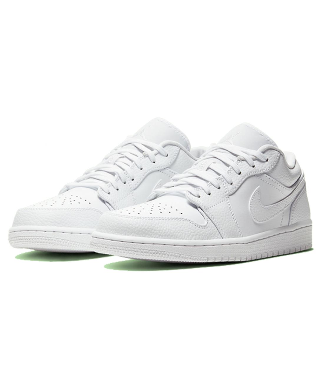 JORDAN Белые кожаные высокие кроссовки / кеды, фото 3