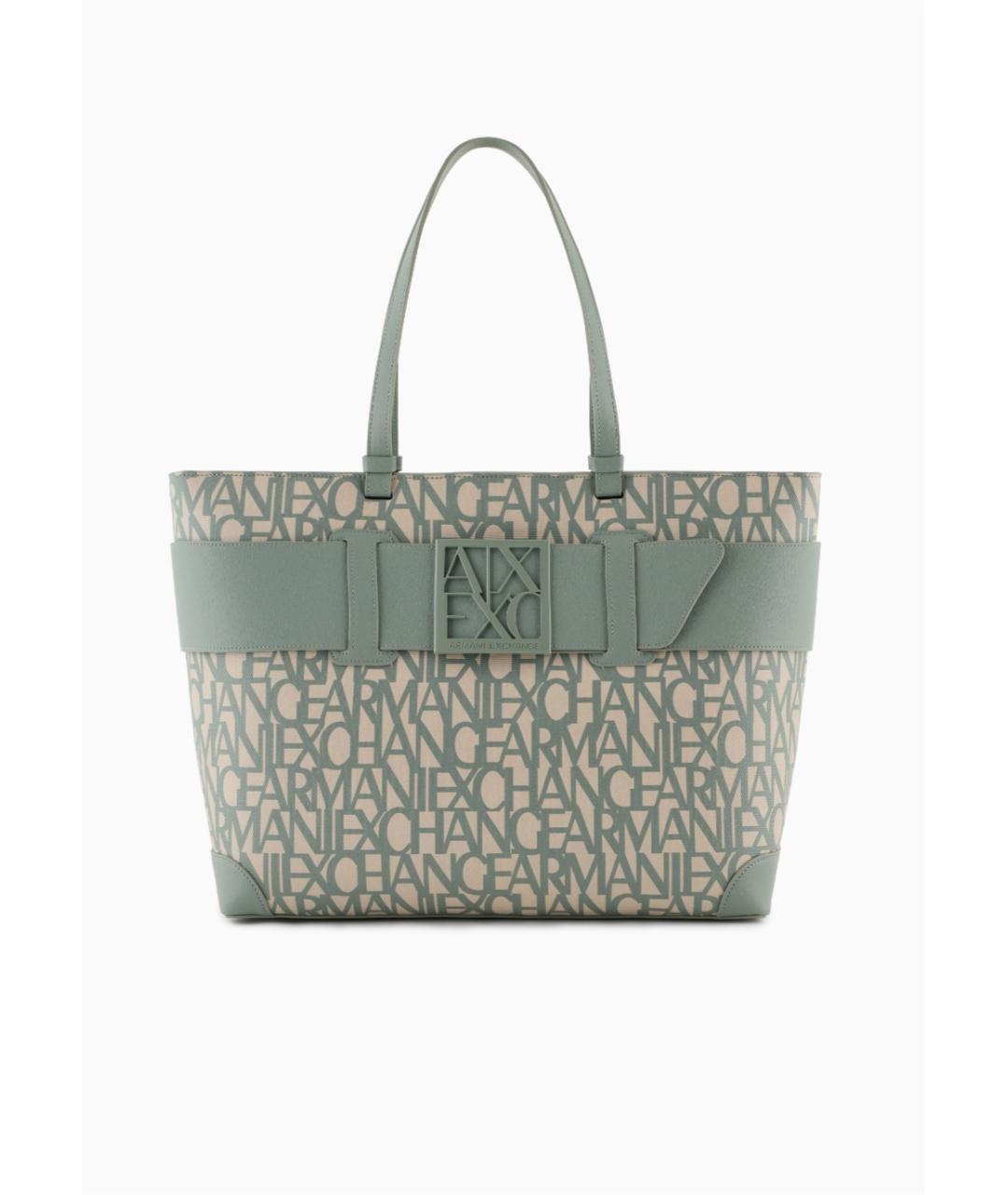 ARMANI EXCHANGE Голубая сумка тоут, фото 7