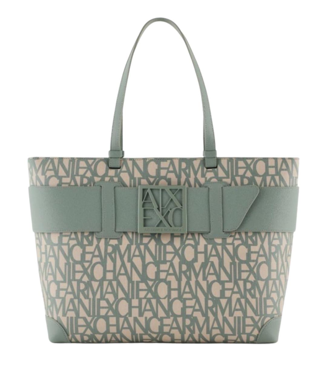 ARMANI EXCHANGE Голубая сумка тоут, фото 1