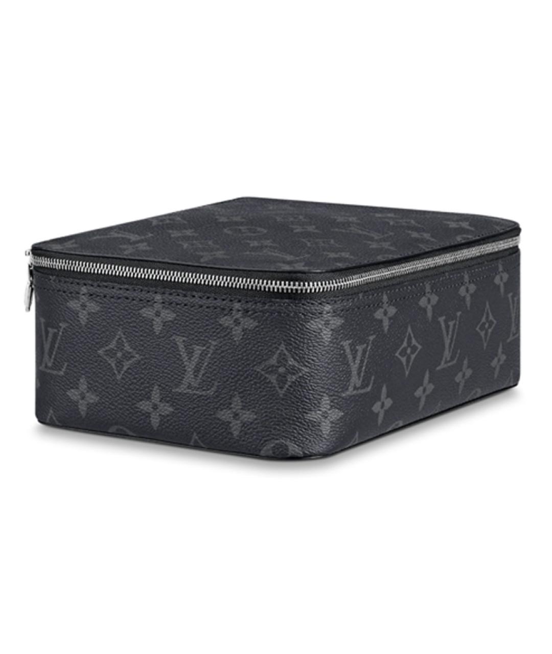 LOUIS VUITTON Серый кожаный чемодан, фото 2