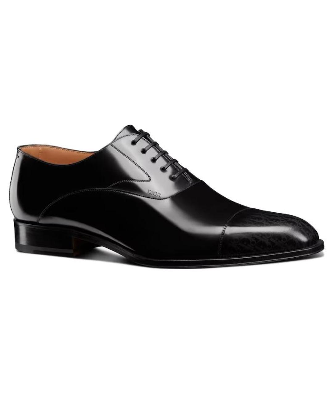 CHRISTIAN DIOR Черные кожаные туфли, фото 3