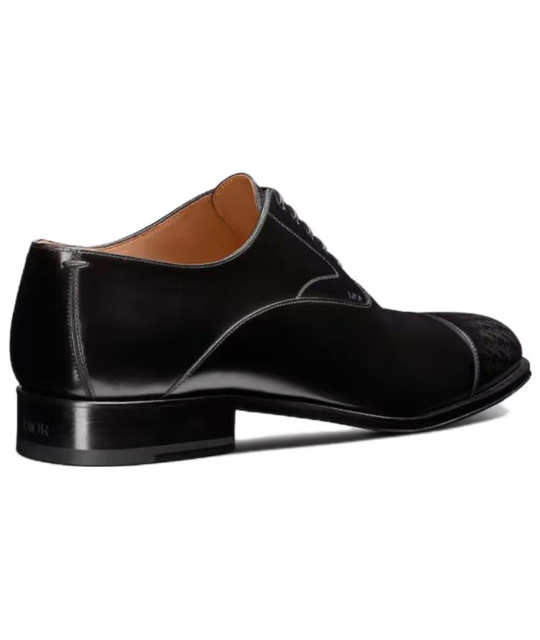 CHRISTIAN DIOR Черные кожаные туфли, фото 4