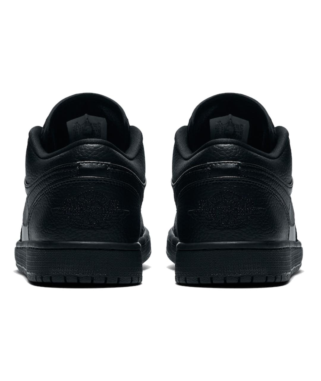 JORDAN Черные кожаные высокие кроссовки / кеды, фото 5