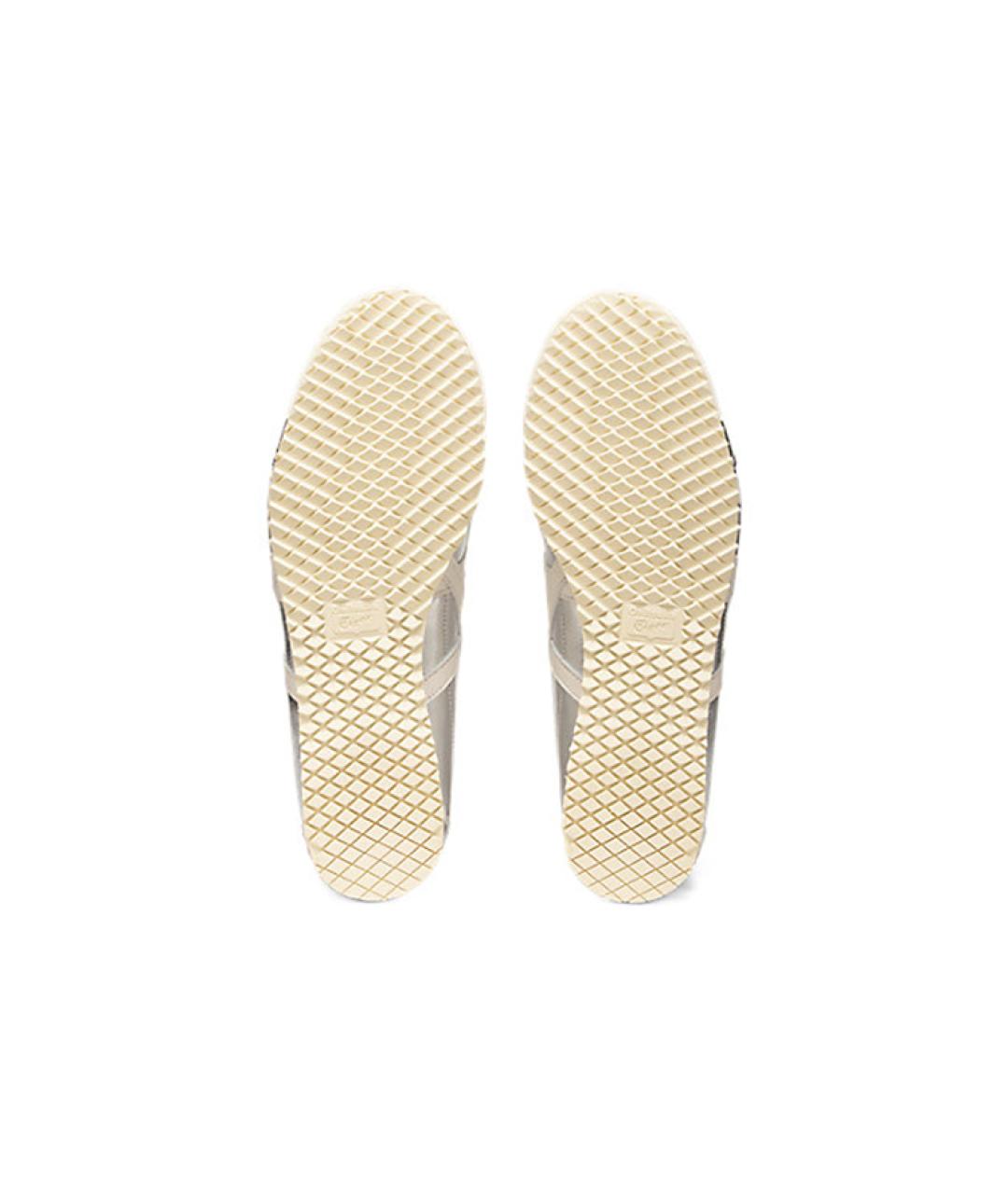 ONITSUKA TIGER Серебряные кожаные кеды, фото 6