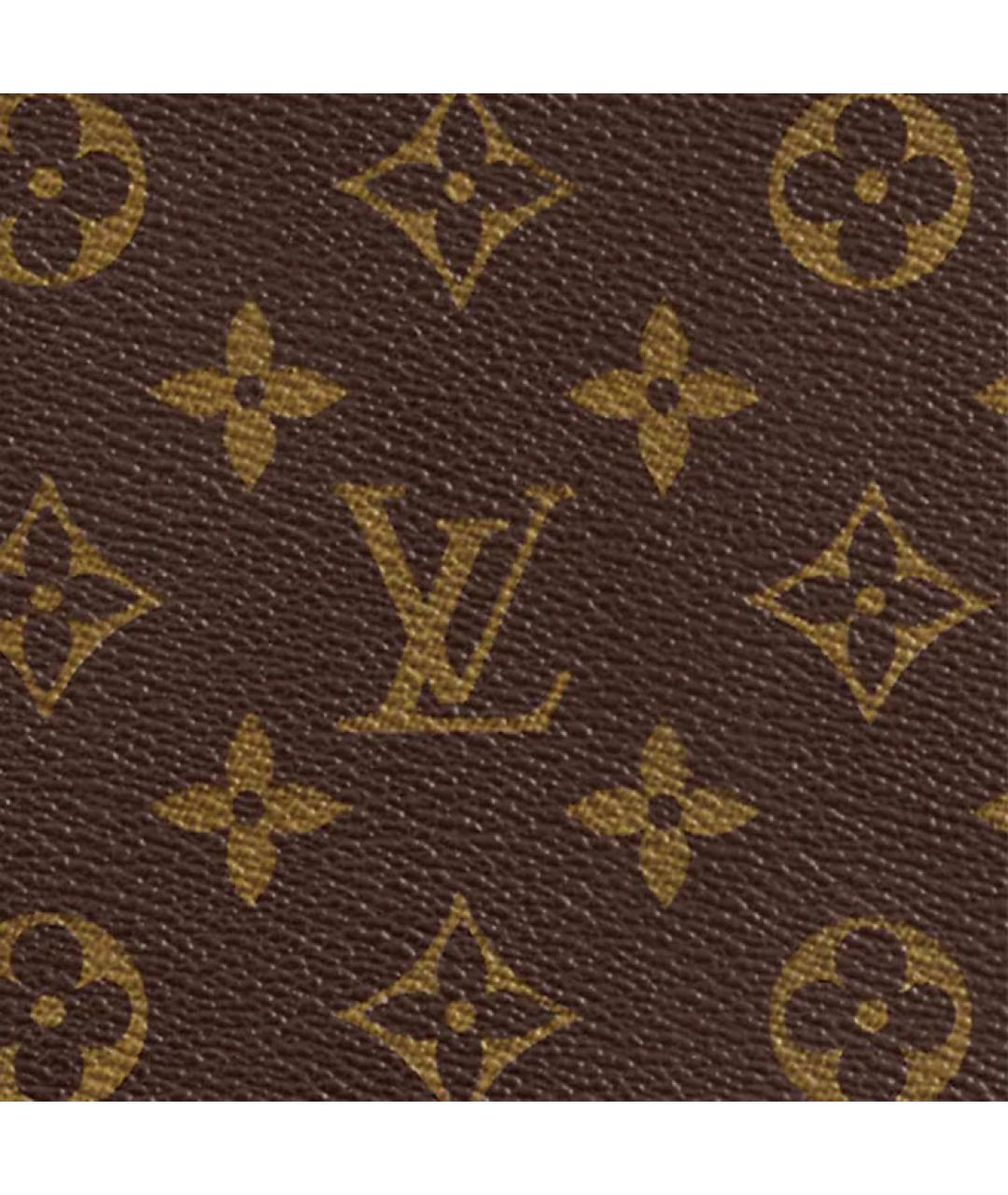 LOUIS VUITTON Коричневый кожаный чемодан, фото 5