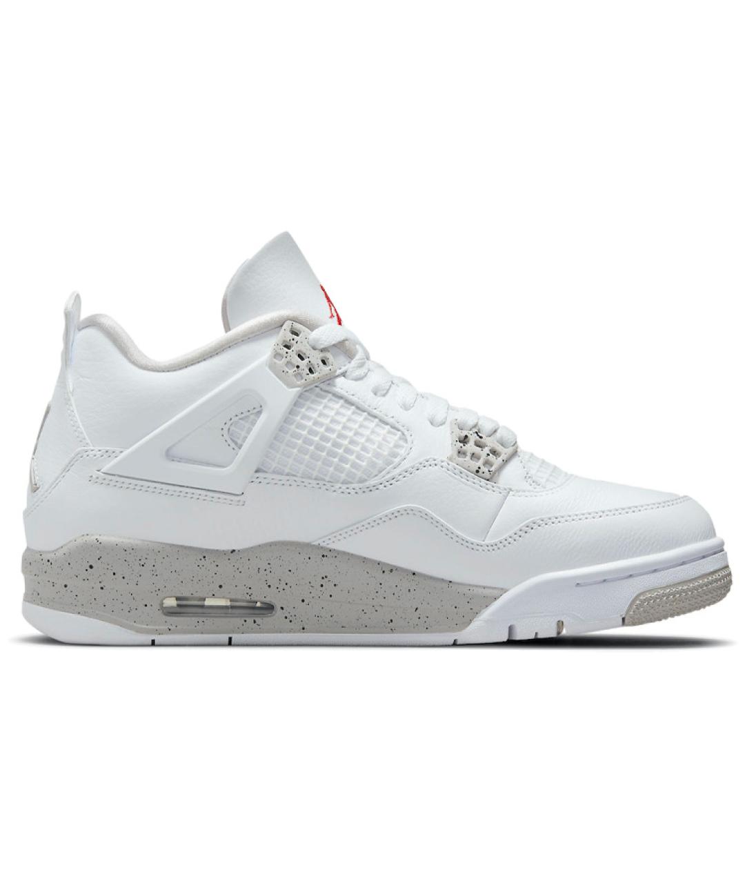 JORDAN Белые кожаные высокие кроссовки / кеды, фото 1