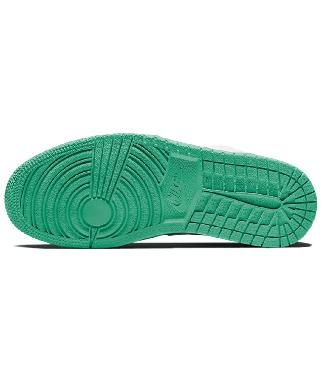 JORDAN Белые кожаные высокие кроссовки / кеды, фото 5