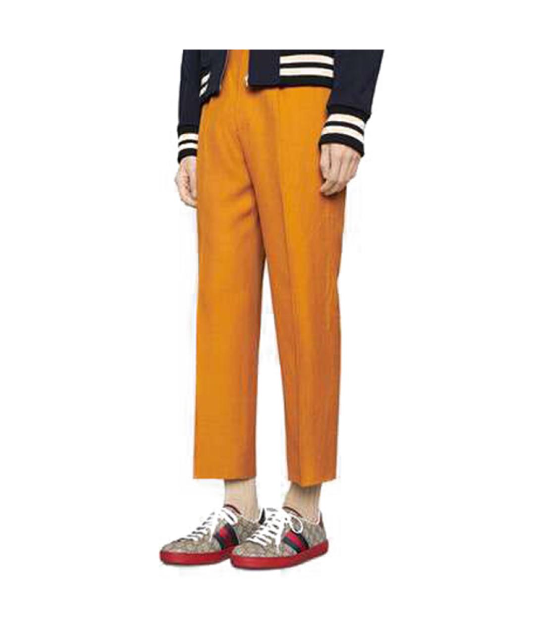 GUCCI Бежевые низкие кроссовки / кеды, фото 6