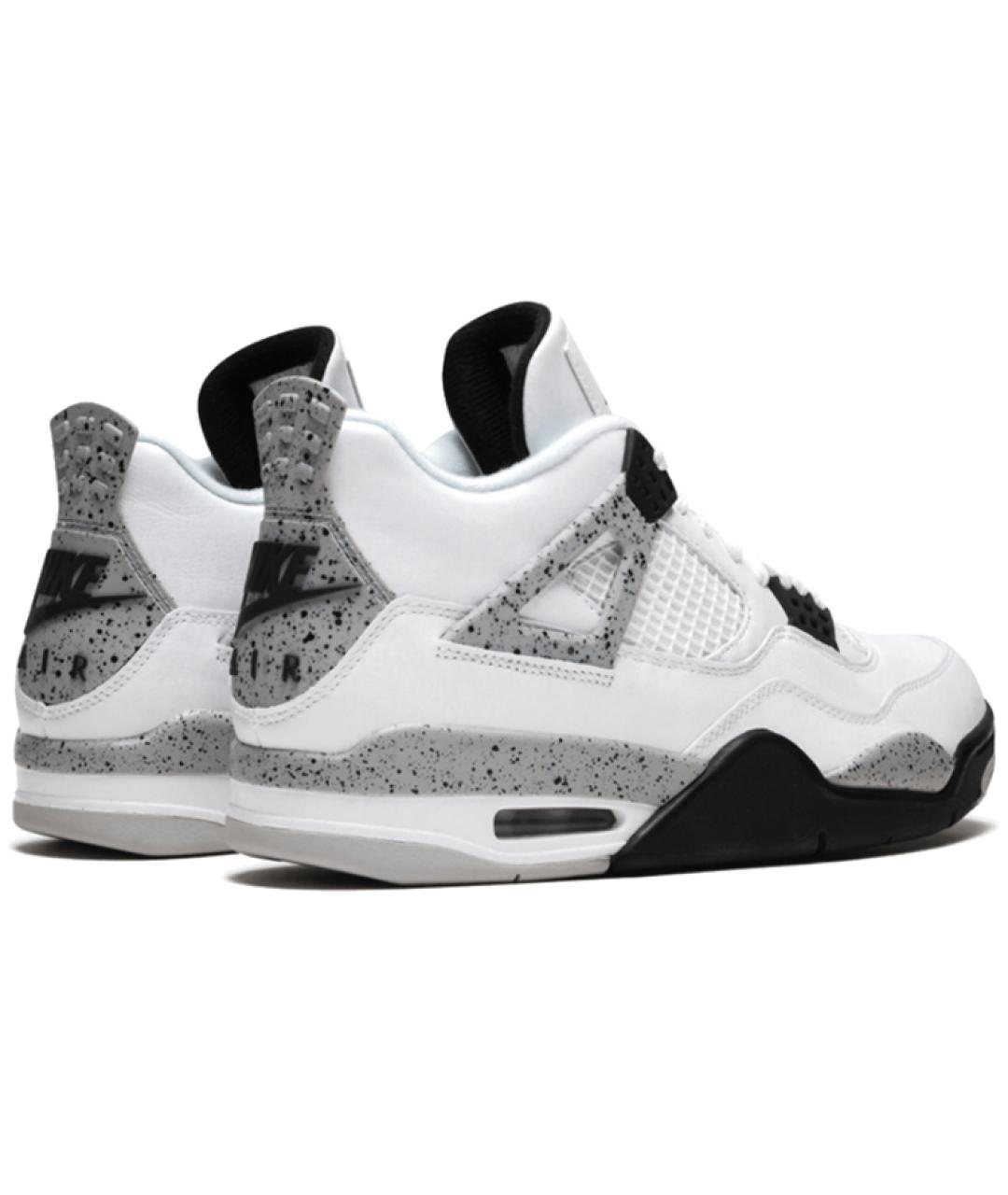 JORDAN Белые кожаные высокие кроссовки / кеды, фото 4