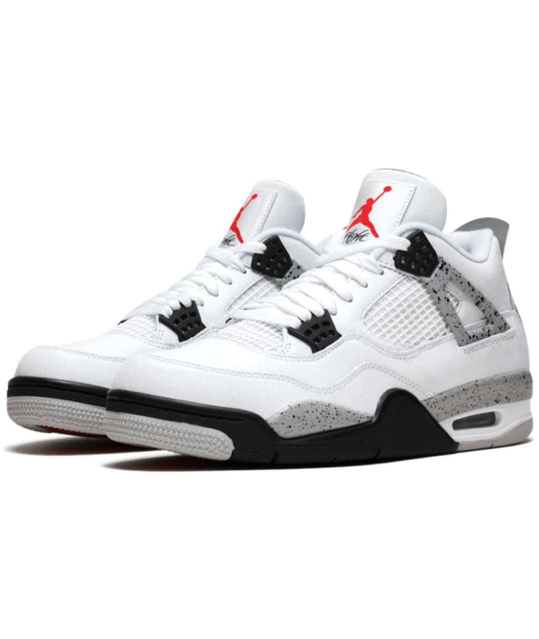 JORDAN Белые кожаные высокие кроссовки / кеды, фото 3