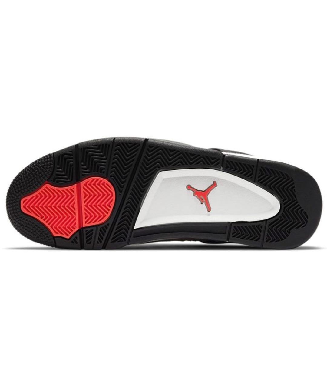 JORDAN Коричневые кожаные высокие кроссовки / кеды, фото 6