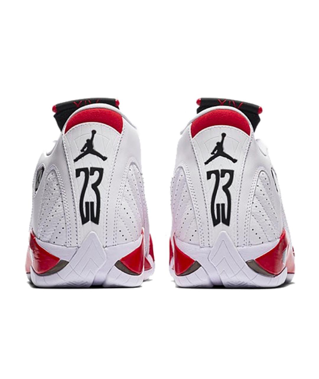 JORDAN Белые кожаные высокие кроссовки / кеды, фото 4