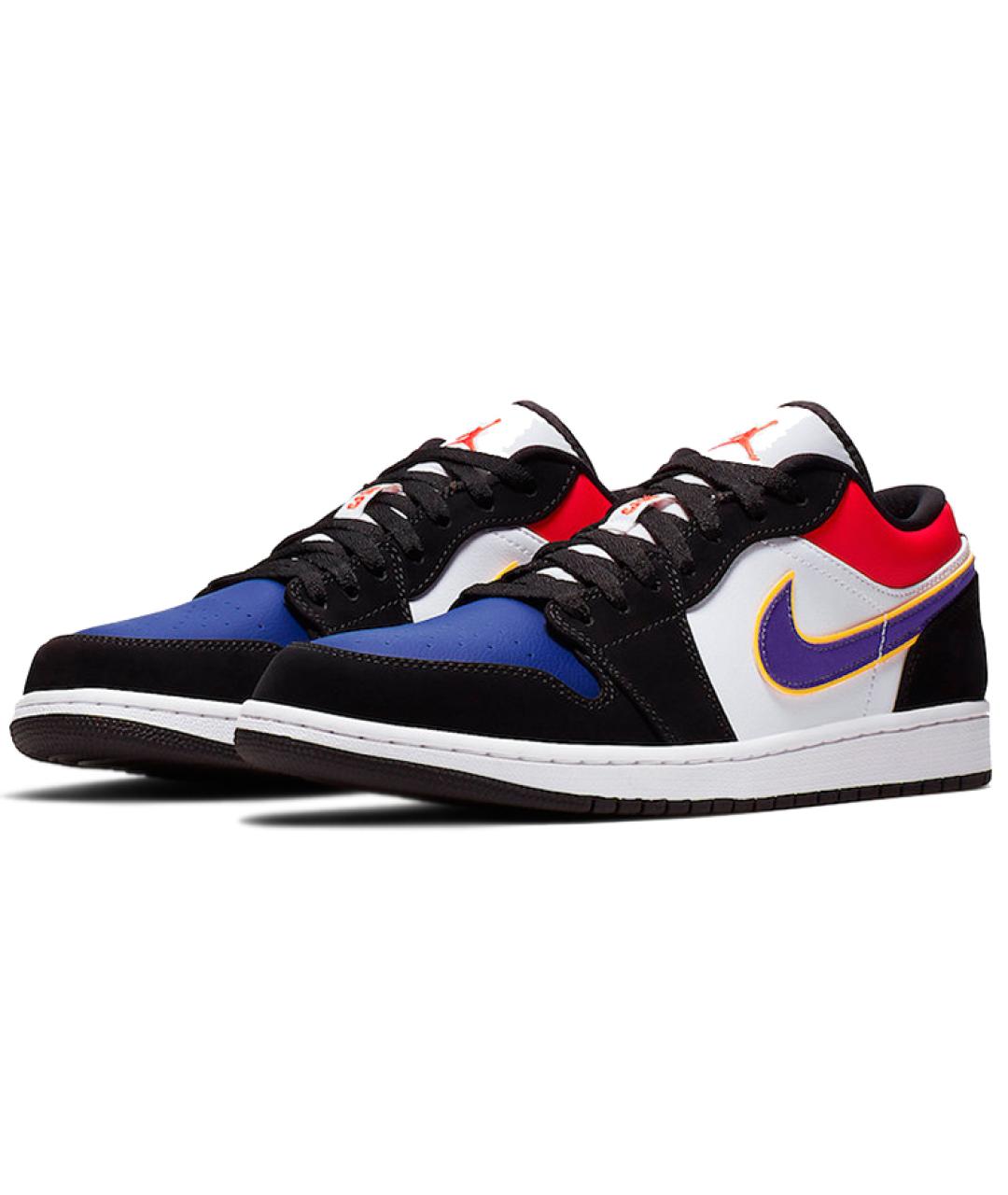 JORDAN Мульти кожаные высокие кроссовки / кеды, фото 3