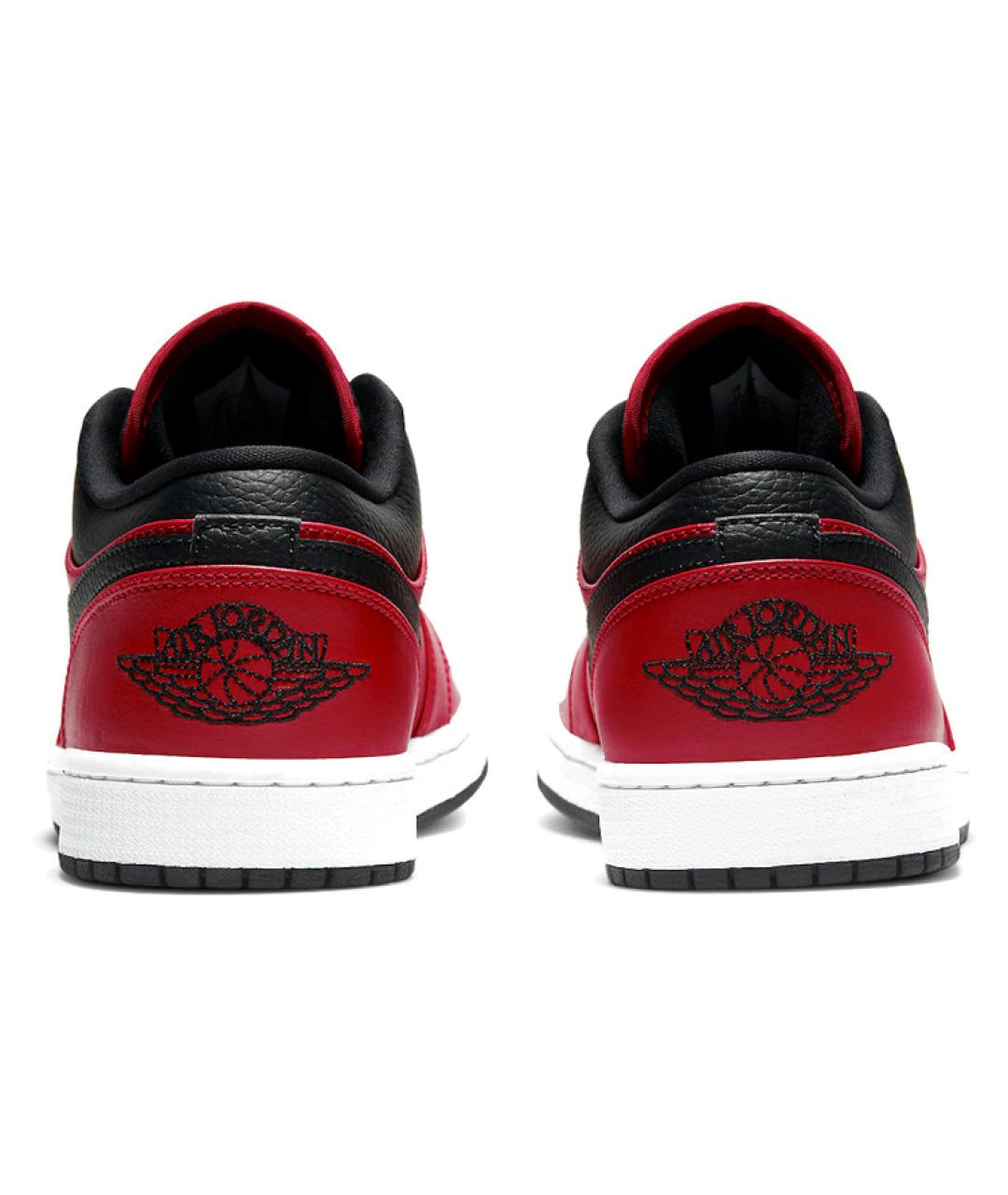 JORDAN Красные кожаные высокие кроссовки / кеды, фото 5