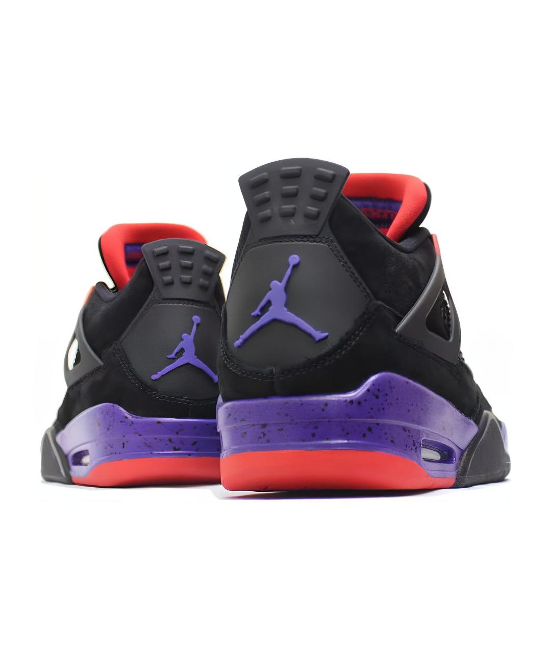 JORDAN Черные замшевые высокие кроссовки / кеды, фото 3