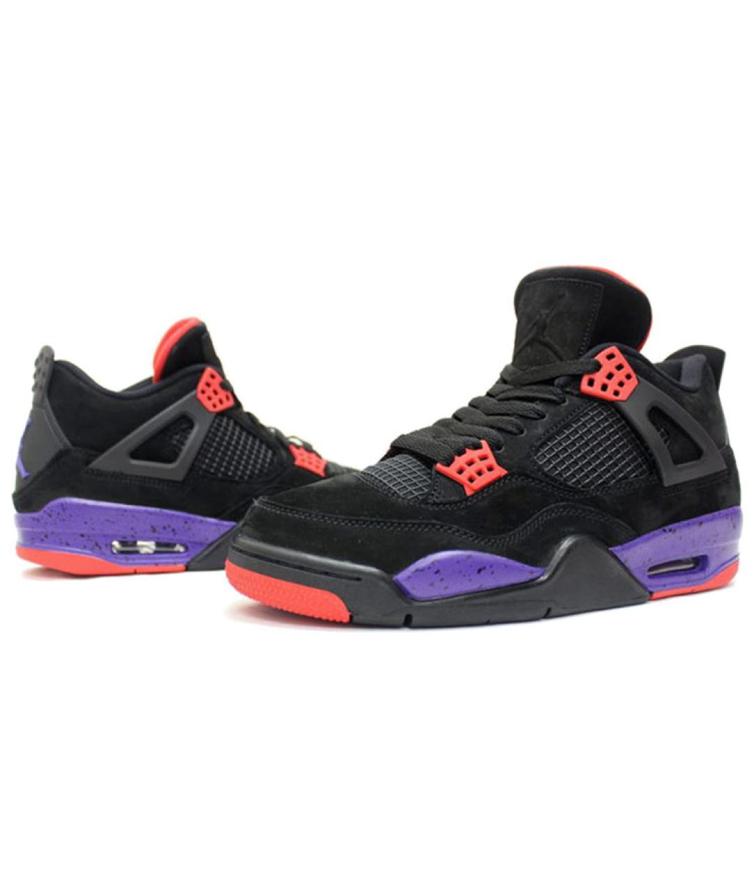 JORDAN Черные замшевые высокие кроссовки / кеды, фото 4