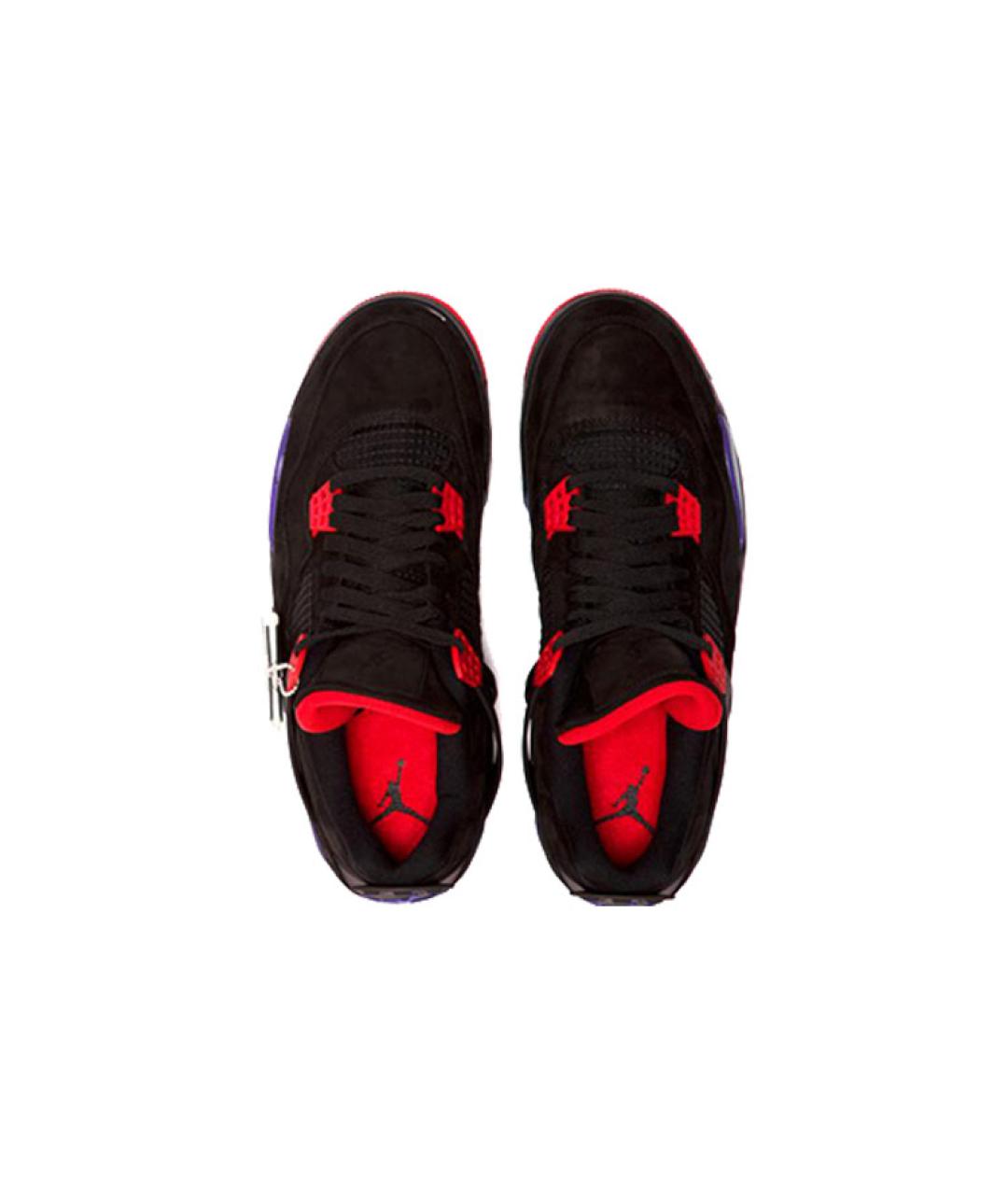 JORDAN Черные замшевые высокие кроссовки / кеды, фото 5