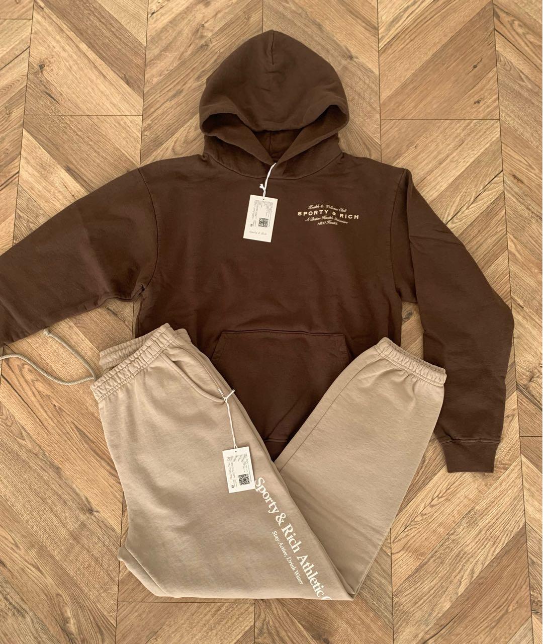 SPORTY AND RICH Коричневый хлопковый спортивные костюмы, фото 3