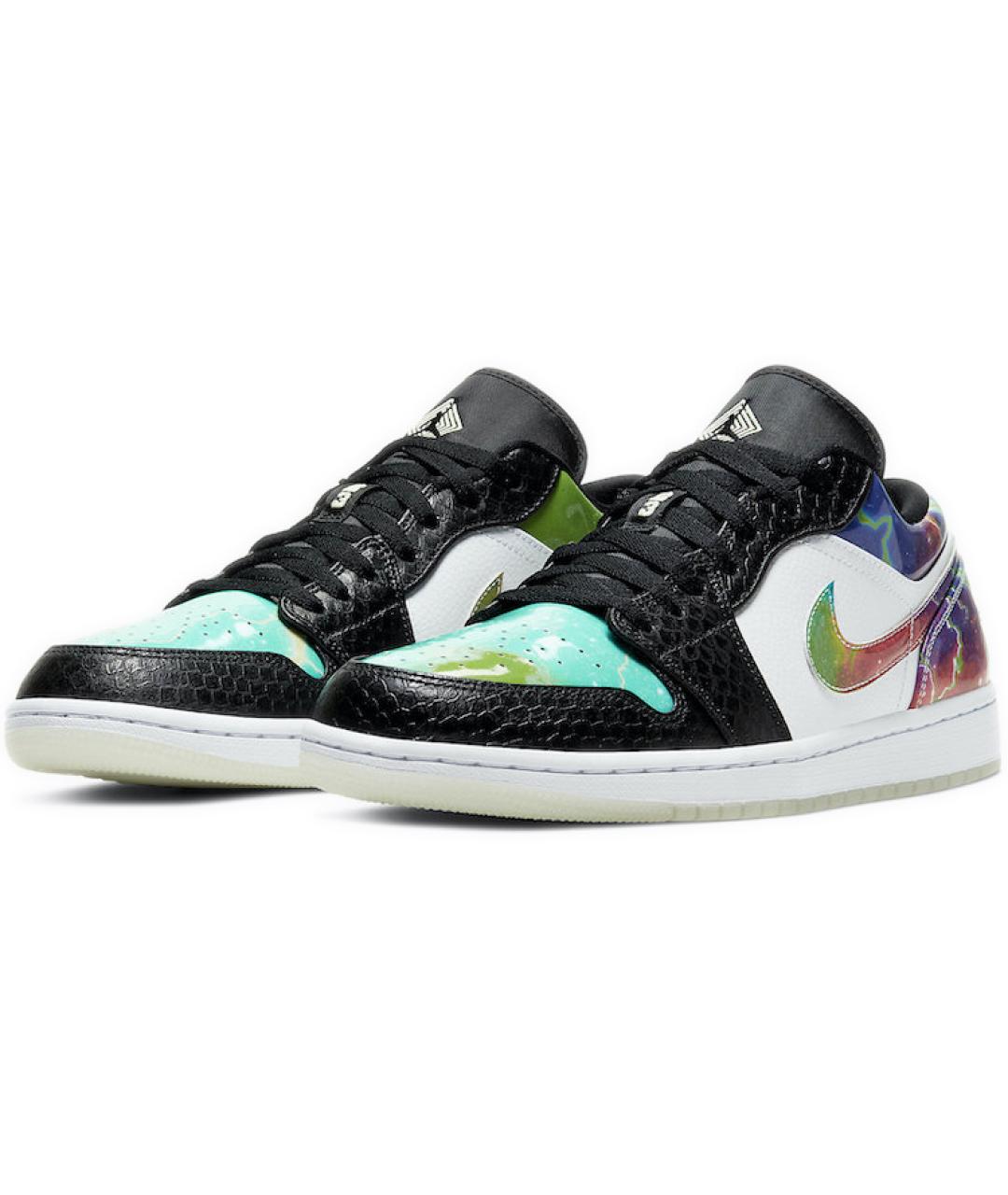 JORDAN Мульти кожаные высокие кроссовки / кеды, фото 3