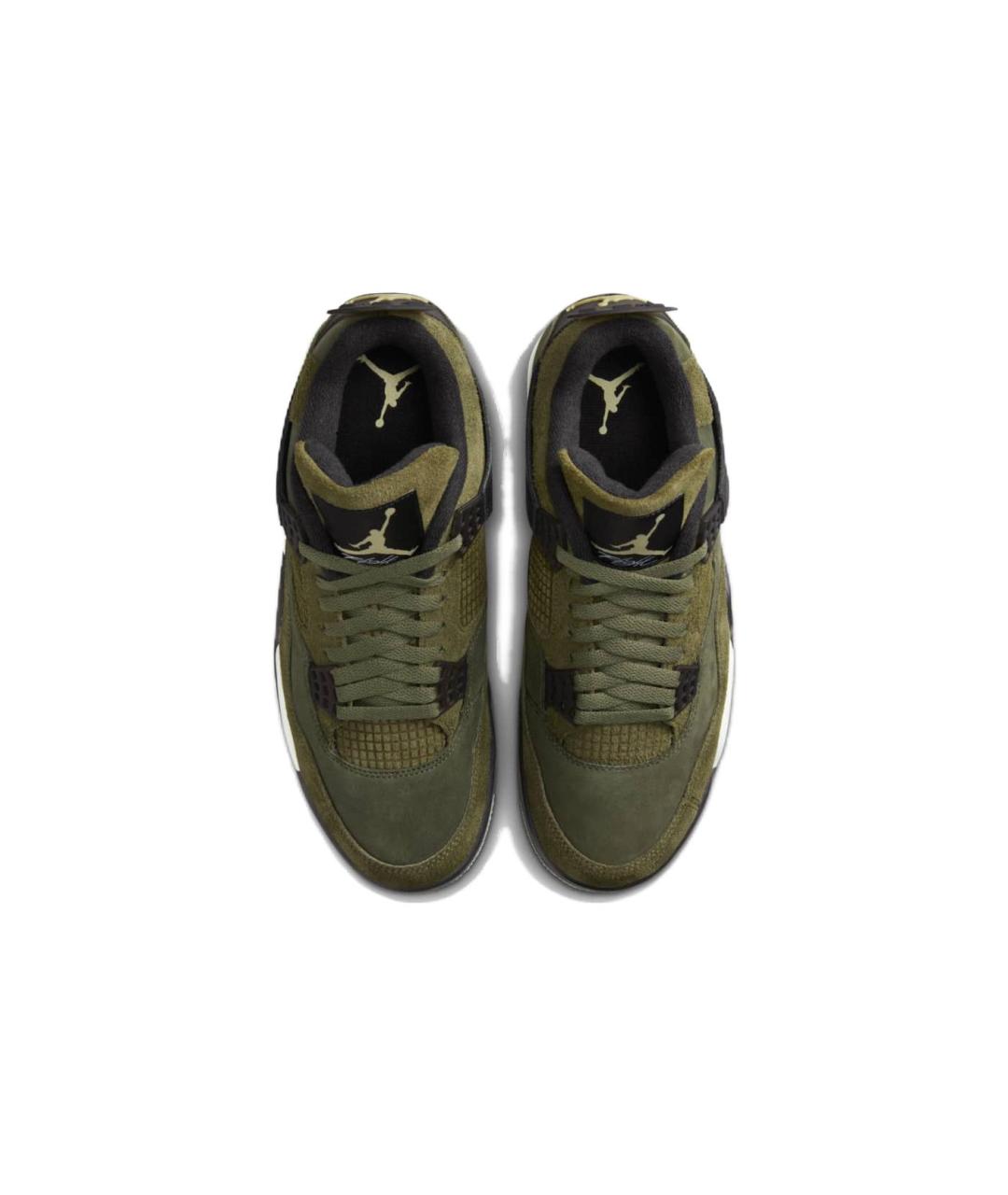 JORDAN Хаки текстильные высокие кроссовки / кеды, фото 4