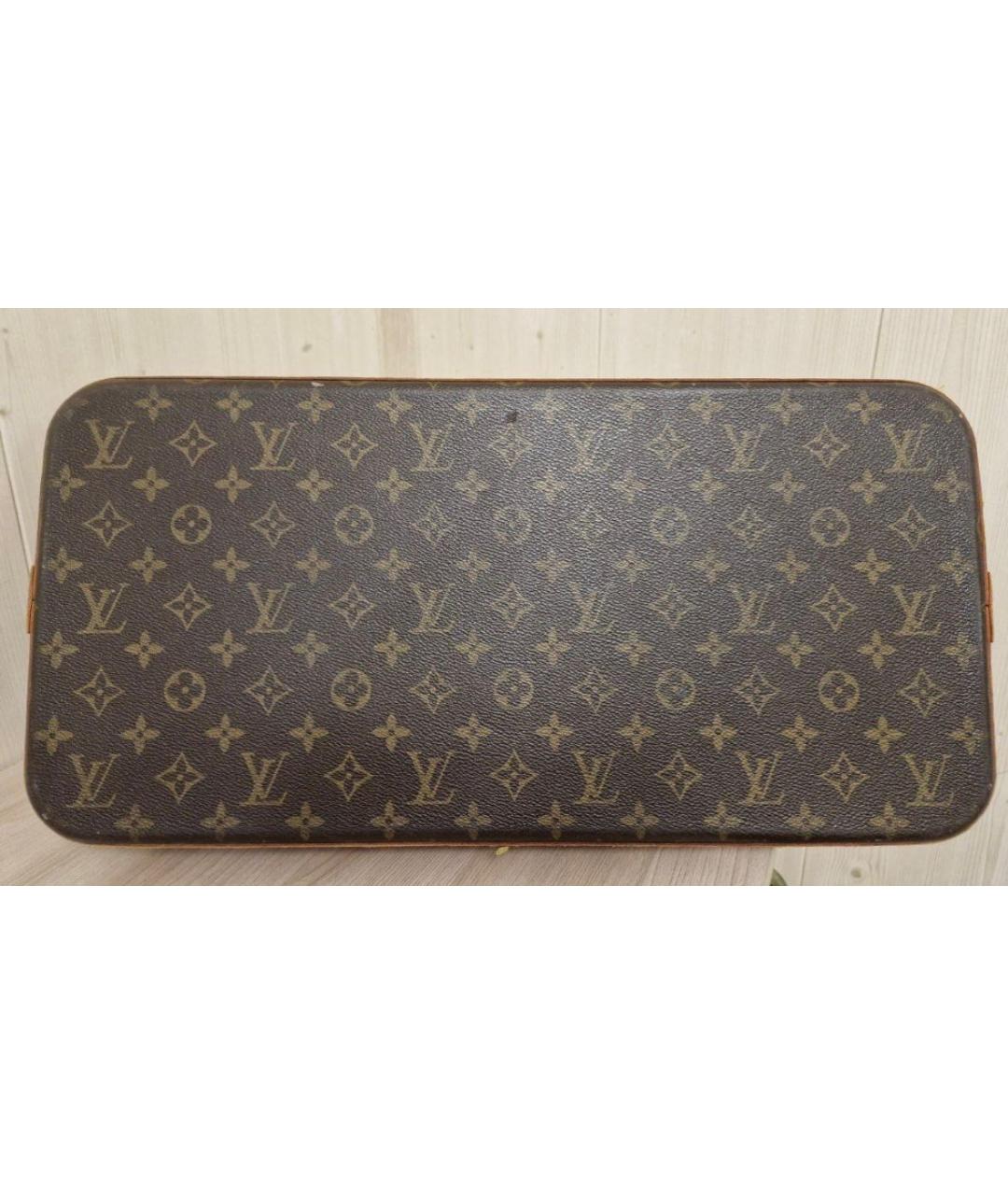 LOUIS VUITTON Коричневая кожаная дорожная/спортивная сумка, фото 4