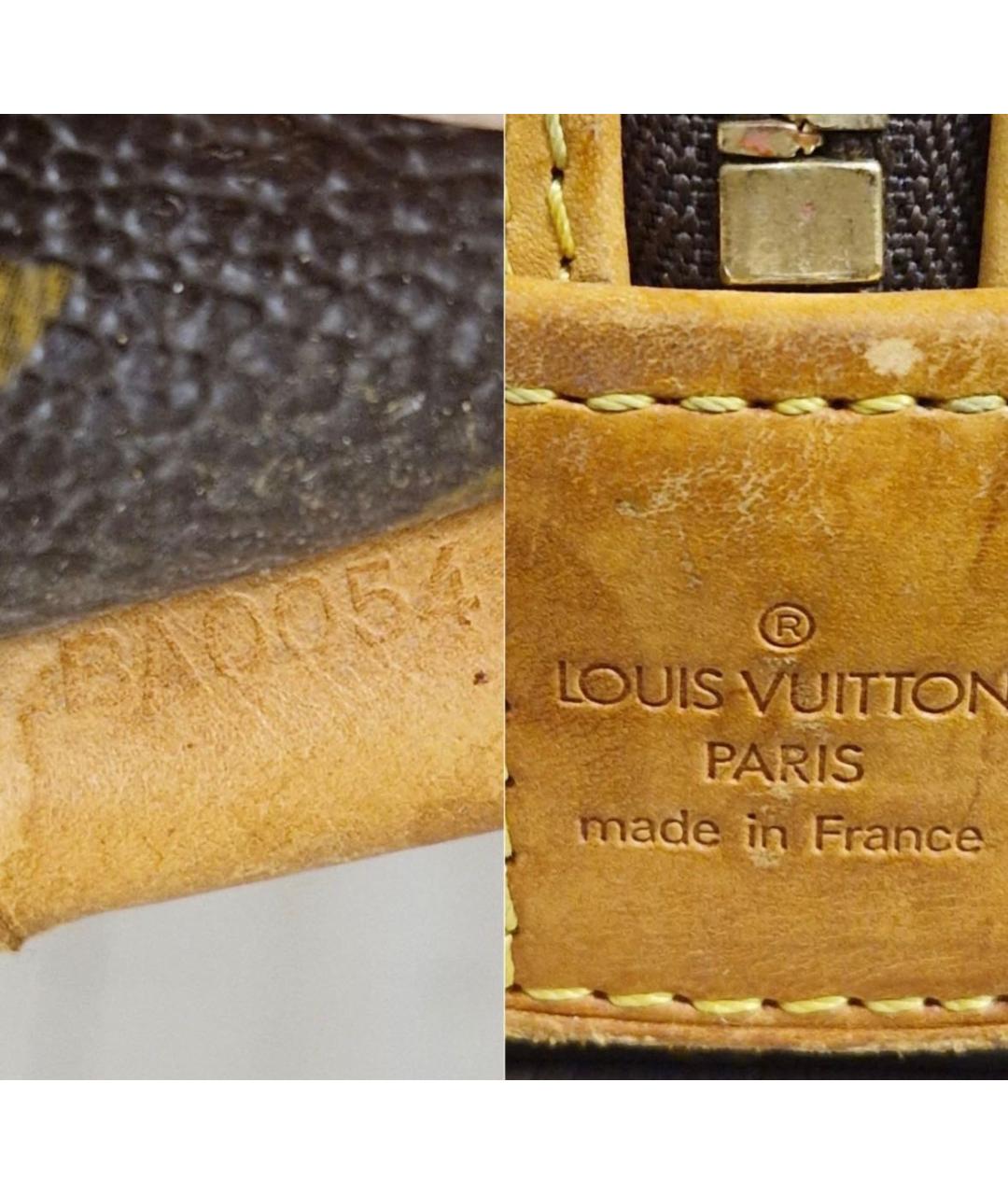 LOUIS VUITTON Коричневая кожаная дорожная/спортивная сумка, фото 8